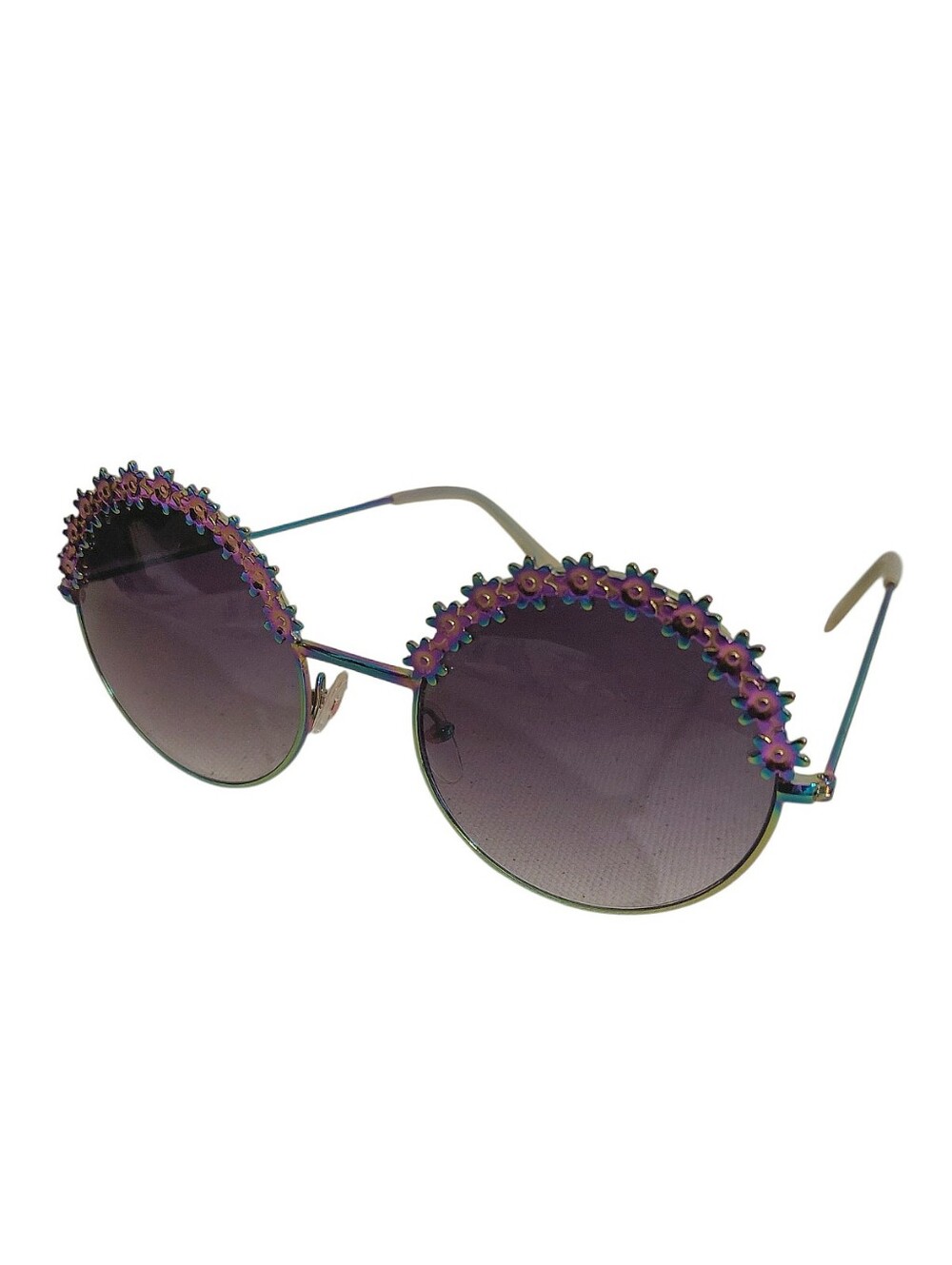 Betsey Johnson Floral Bohemian Round Sunglasses